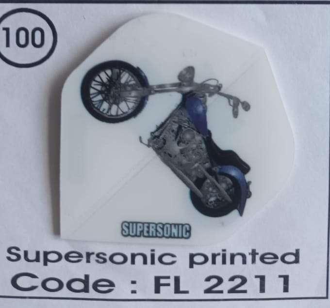 Dart Flights - 10 sets (30 stuks) - 100 micro - Supersonic - FL2211 - moter