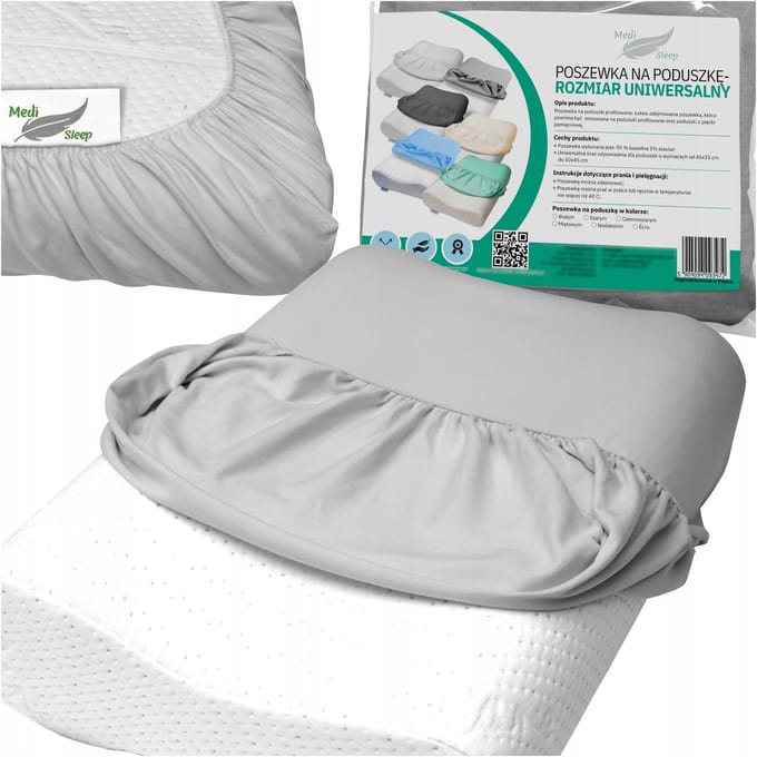 Medi Sleep - Kussensloop - Ortodontisch - Grijs - Universeel