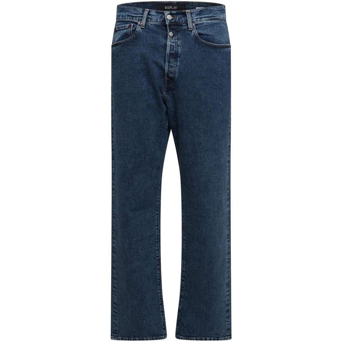 Replay Heren 9zero1 denim straight jeans (Blauw)