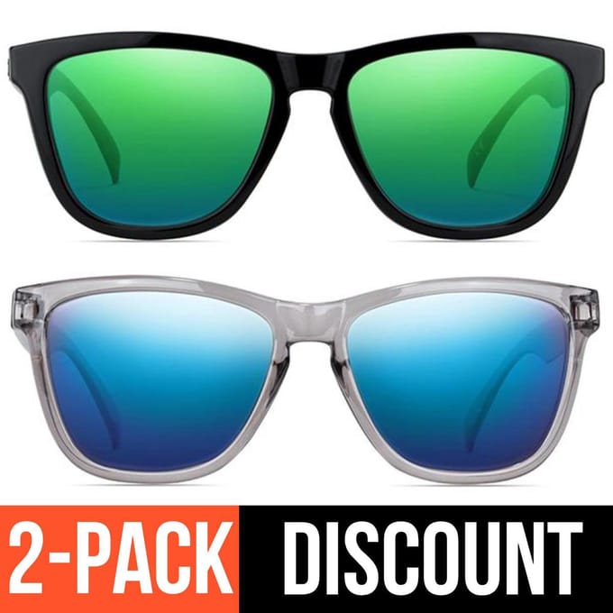 Reboot Optics® Zonnebrillen | 2 stuks | Gepolariseerd | Unisex