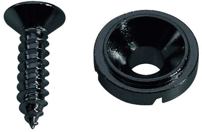Boston SH-3-B Snaarretaineer Zwart met Schroef