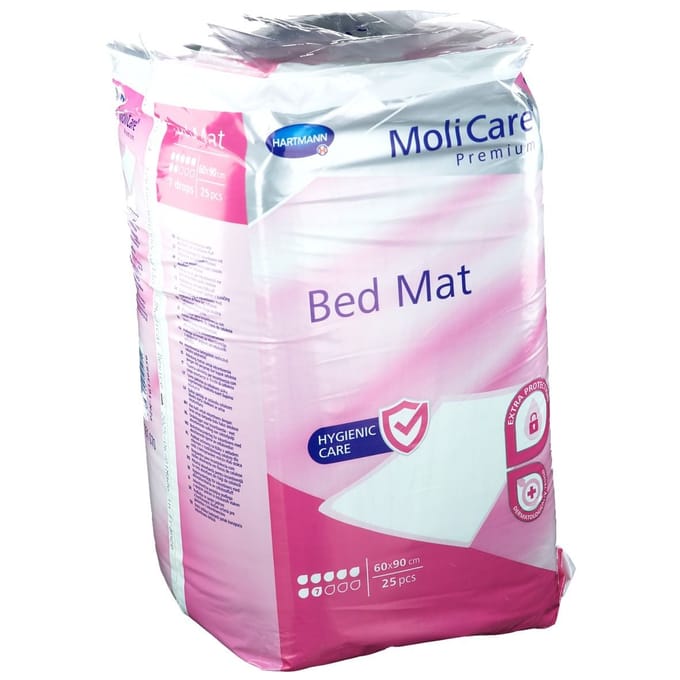 Hartmann Molicare Premium Bed Mat 7 gouttes 60 x 90 cm - 1 paquet de 25 protections