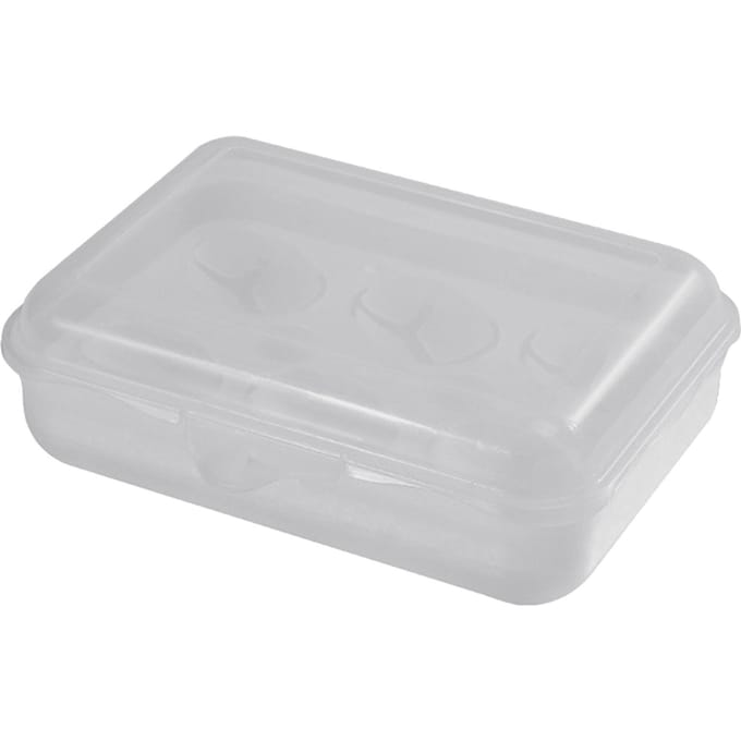 Boîte à œufs portable antichoc en plastique transparent à 6 compartiments pour l'extérieur white