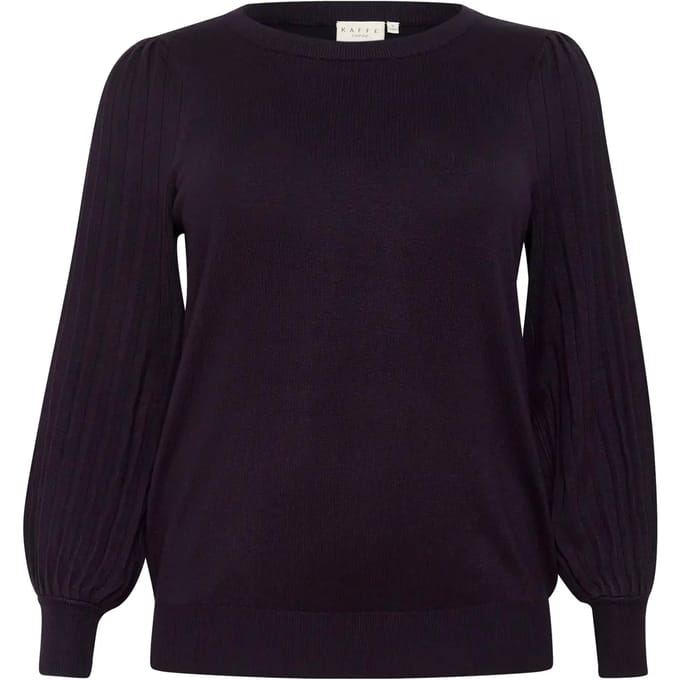 Kaffe Curve KCloni Knit Dames Top -Dawn Purple