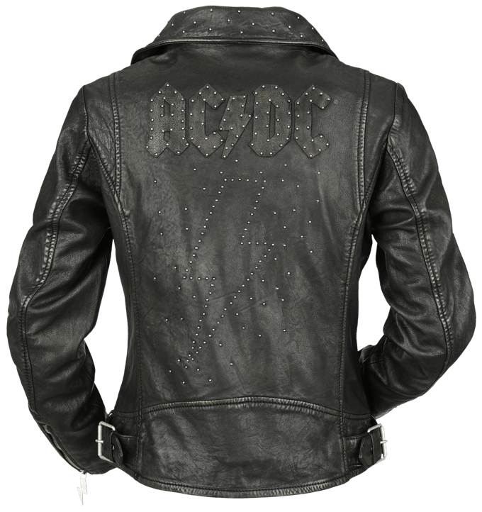 AC/DC Lederen jas - EMP Signature Collection - L - voor Vrouwen - zwart