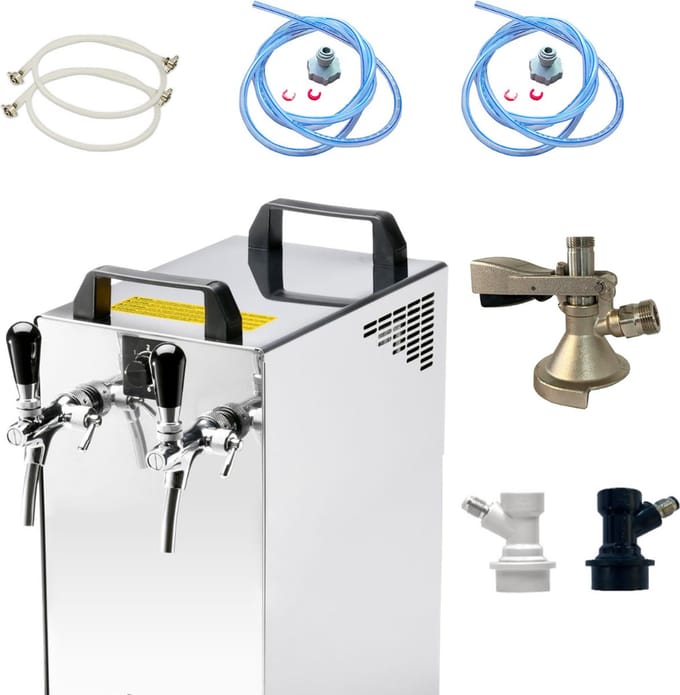 Complete set - Biertap - Kontakt 40/K 2-kraans, 50 liter/u - met Fustkoppeling Type A, NC Adapter - Beertender, Thuistap, Bierkoeler