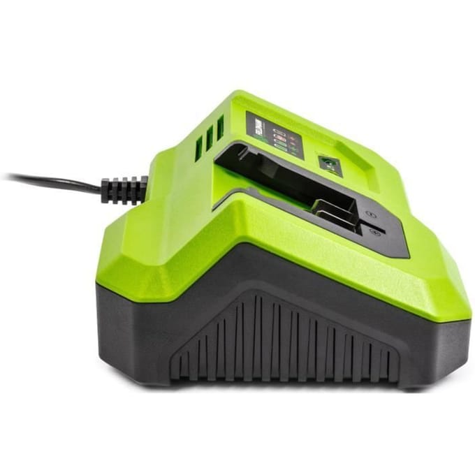 Chargeur rapide - FIELDMANN - Pour batterie 20V - Charge 2Ah en 30 min - Compatible 2Ah, 4Ah, 8Ah