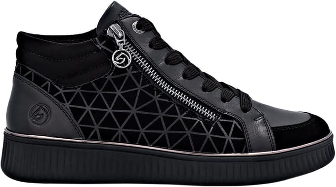 Hoge sneakers van Goatsuede-leer