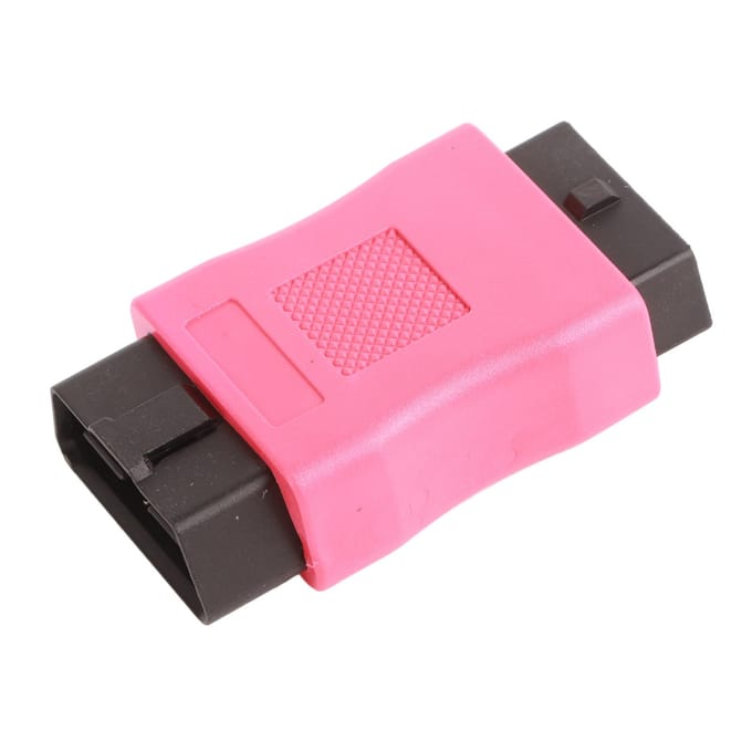 OBD2 Mannelijk naar Vrouwelijk Connector Adapter OBDII Stekker voor Voertuig Diagnostische Scantool pink