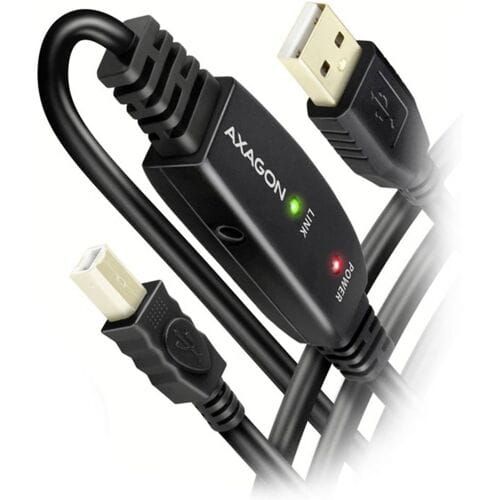 AXAGON ADR-220B USB 2.0 A-M -> B-M actieve verbindings-/repeaterkabel 20m - Kabel - Digitaal/Data USB-kabel