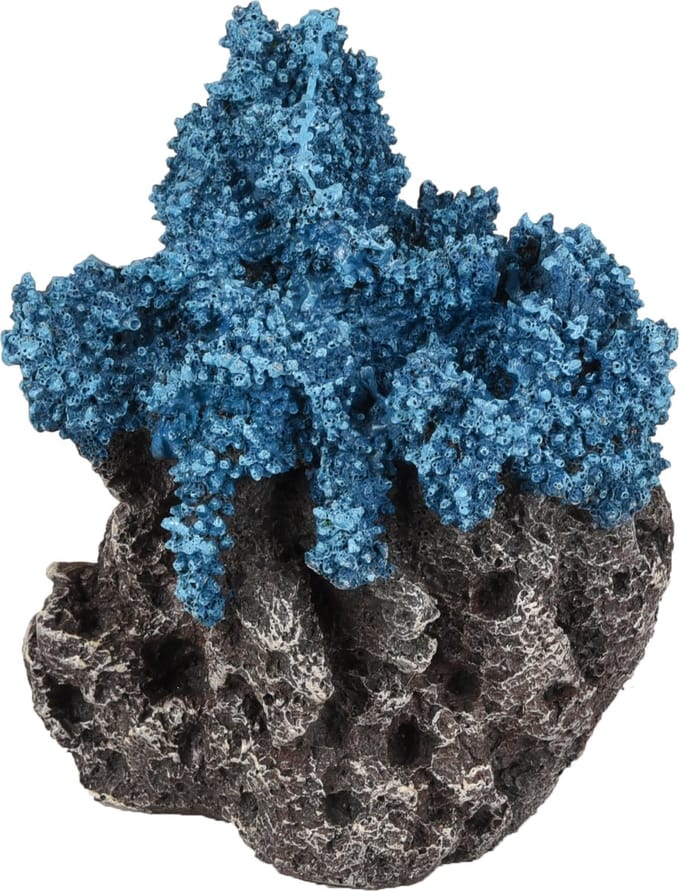 Flamingo - Aquarium Floralia koraalrots - Blauw - 10 x 8 x 15 cm
