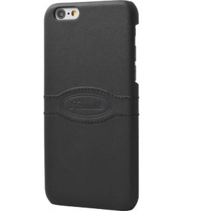 Façonnable, Hoesje geschikt voor iPhone 6 / 6S - Strak & Elegant met Reliëf Logo, Zwart