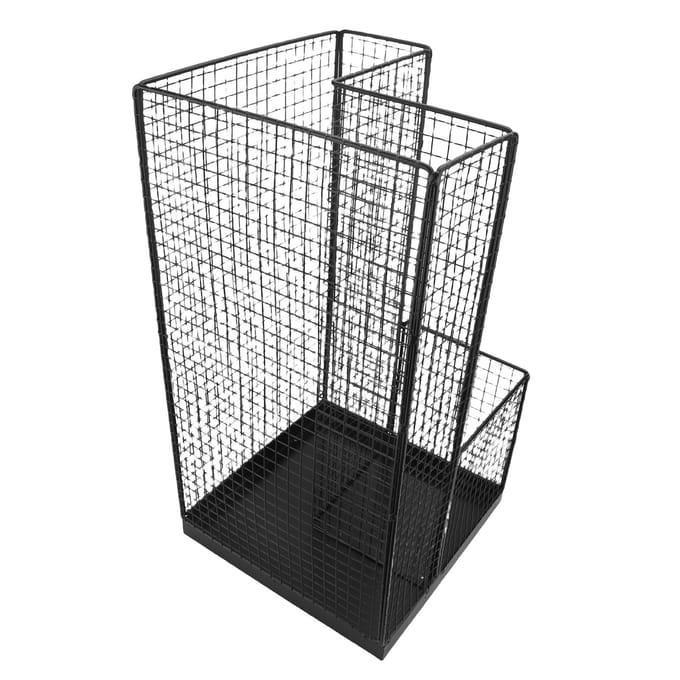 Paraplu-opbergrek van ijzergaas, waterdicht, roestvrij, compact, parapluhouder, organizer voor de voordeur gray