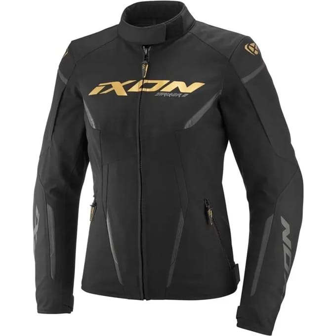 Ixon Striker 2 Lady Zwart Goud Waterdichte Textiele Motorjas - Jas