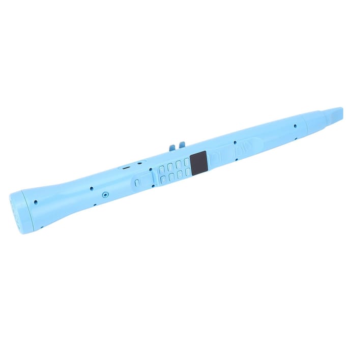 Instrument à Vent Électronique 4 Octaves Bluetooth Écran LCD HD Saxophone Électronique Embouchure white