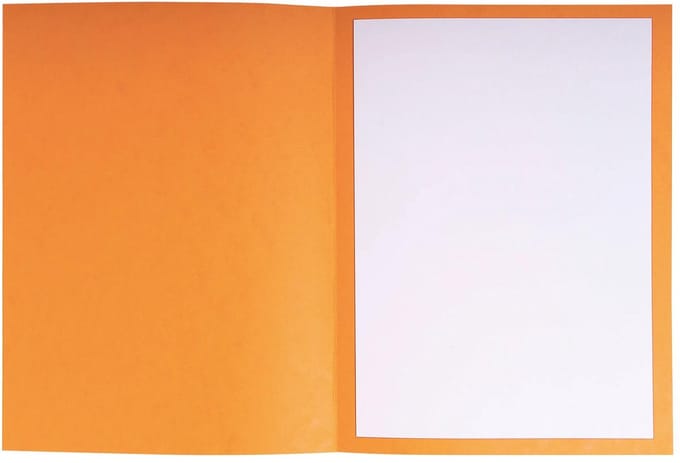 Exacompta 5x Pak van 25 pleidooimappen Voor/tegen versterkt karton 25x32cm - Oranje - 220106E