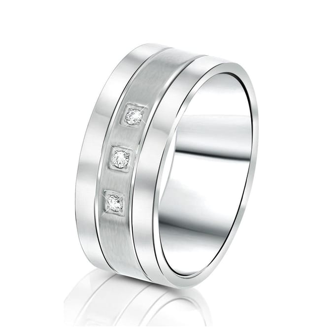 Lucardi Dames Vriendschapsring Aruba - Ring - Cadeau - Staal - Zilverkleurig