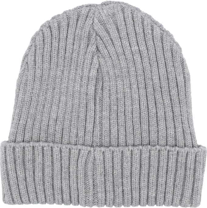 Puck Knit Muts - Light Grey Melange