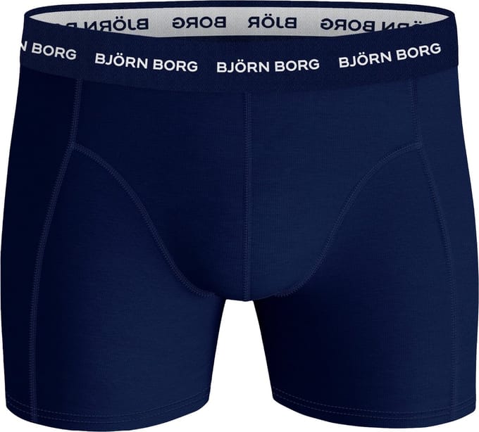 Björn Borg Cotton Stretch boxers - heren boxers normale lengte (1-pack) - blauw