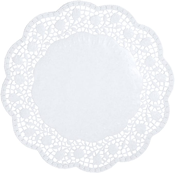 20x 100 Taartranden rond Ø 30 cm wit, verpakt per 100 stuks