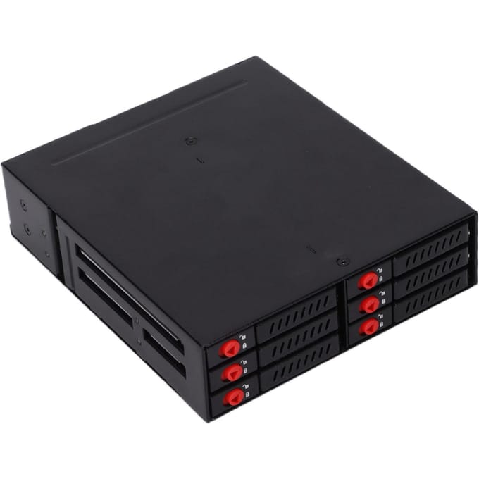 Boîtier de disque dur 6 baies, stable, robuste, durable, portable, sûr, dissipation thermique (Pas black