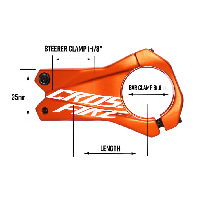 Funn Crossfire 31.8 Mm Fiets Stuurpen Rood 35 mm / 0º