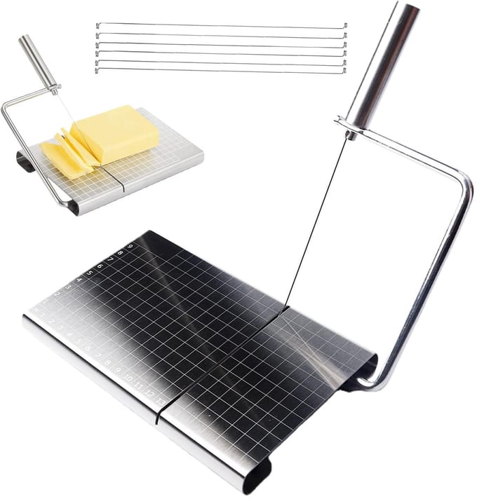 Dailygoods - Verwisselbare Kaassnijder met Draad en Meetrooster