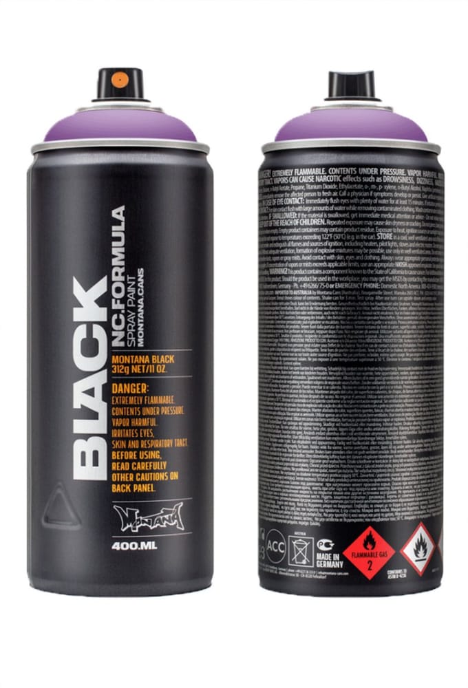 Montana BLACK IN4500 Infra Violet spuitbus 400ml