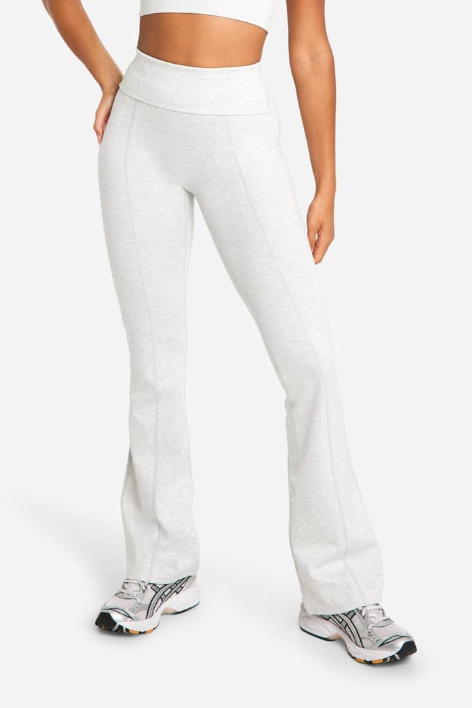 boohoo Dames DSGN Studio Supersoft Sculpt Uitlopende Legging | Ash Grey | Maat: Large