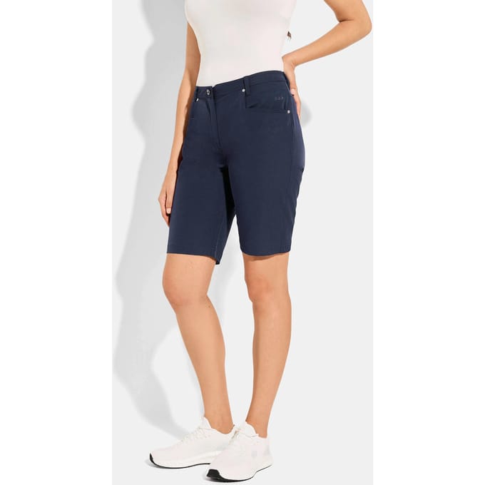Bermuda van Active-stretchmateriaal - donkerblauw - Gr. 36 van Goldner Fashion