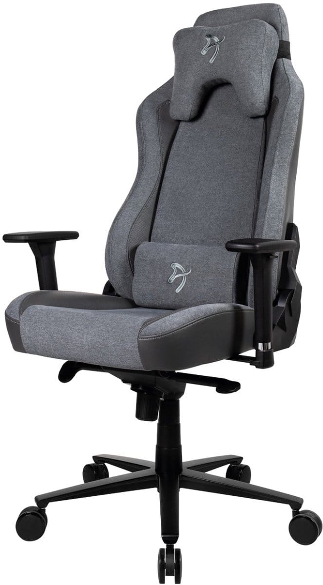 Arozzi Vernazza Vento™ Gamingstoel - Stof - Kunstleer - Asgrijs