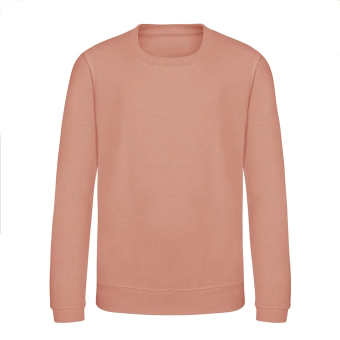 Just Hoods - AWDis Sweat Kinder - Dusty Pink maat 7/8 (M)