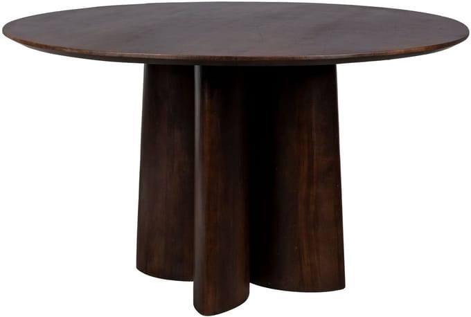 Housecraft Living Balder Eettafel Rond 130 cm Mangohout - Bruin
