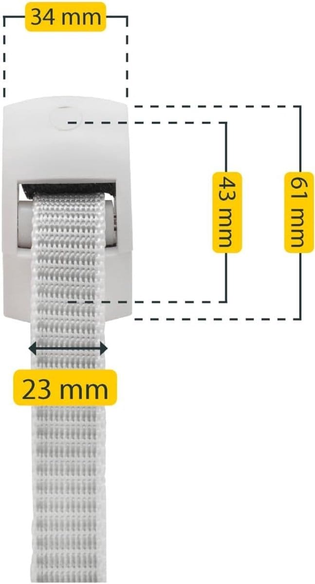 Schellenberg 15651 Rolluikriemgeleider Duo Maxi, wit