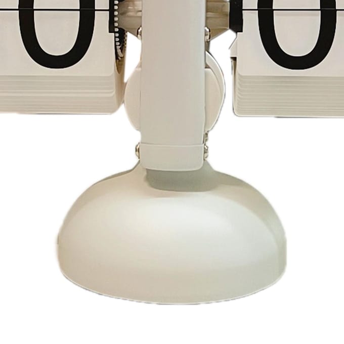 Digitale Neerklapklok Stil Nauwkeurige Mechanische Tafelklok voor Woonkamer Studeerkamer Enkel beige