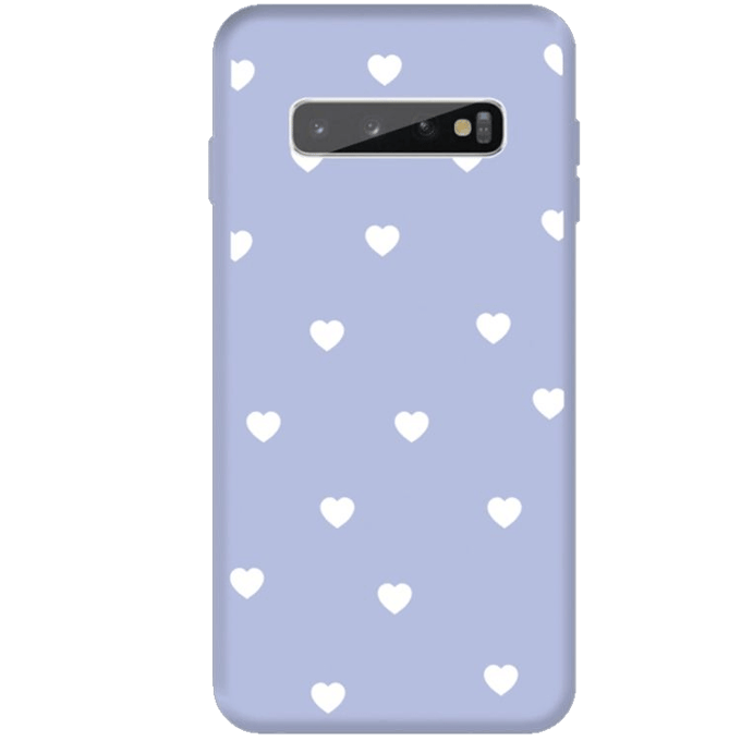 Mocaa  Samsung Galaxy S10 Plus Hearts Case Blauw