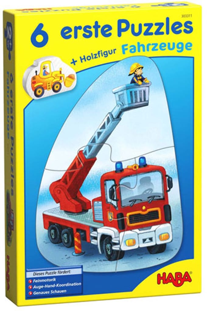 Puzzel - Eerste puzzels - Voertuigen - 2/2/3/3/4/4st.