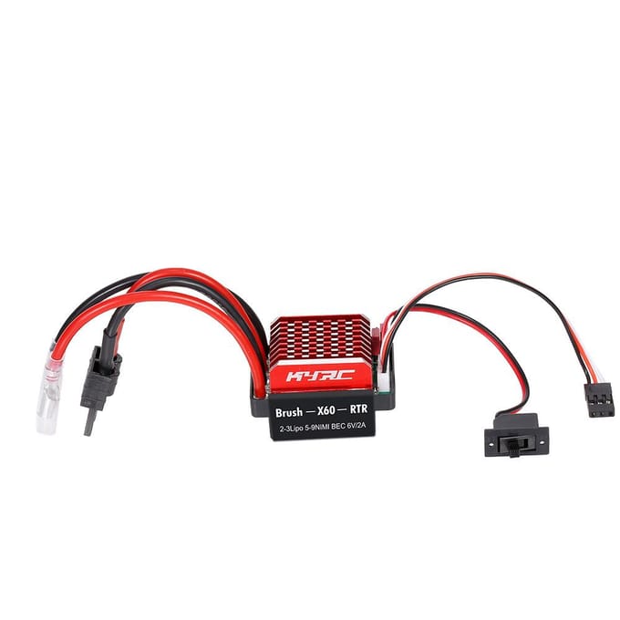 60A ESC télécommande voiture ESC brossé contrôleur de vitesse électrique 6V/2A BEC remplacement pour 1/10 X60