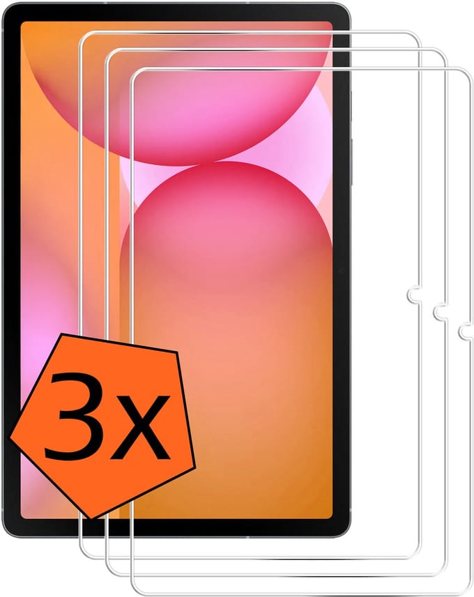 Screenprotector - 3 Stuks - Geschikt voor Samsung Galaxy Tab S10 FE Plus - Extra Sterk - Gehard Glas - Beschermglas - Tempered Glass - Screen Protector
