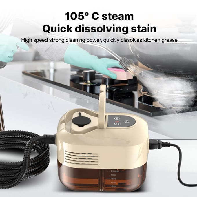 Handheld multifunctionele stoomreiniger met 6 accessoires Touchscreen 6 niveaus instelbaar US Plug