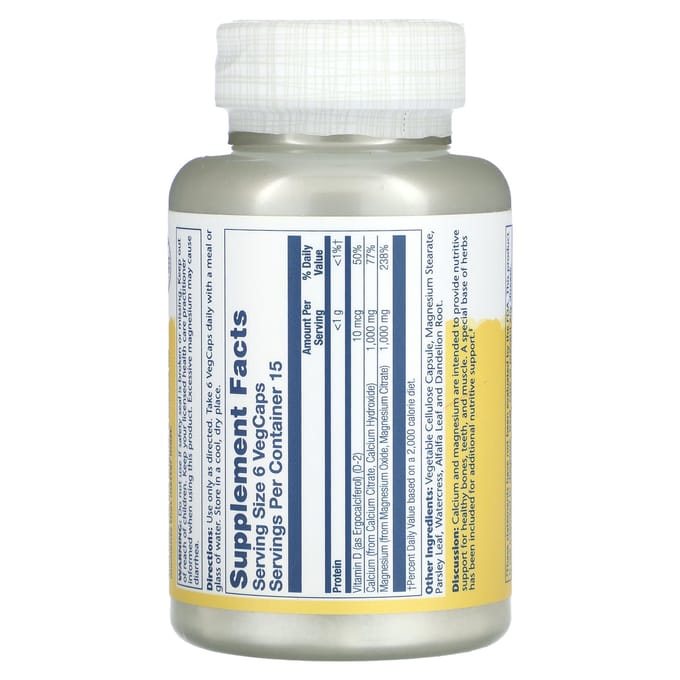 Cal-Mag Citraat Met Vitamine D-2, 90 Veggie Capsules