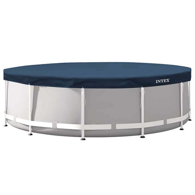 INTEX Zwembadcover Ø366 x 20 cm Rond PVC en PET