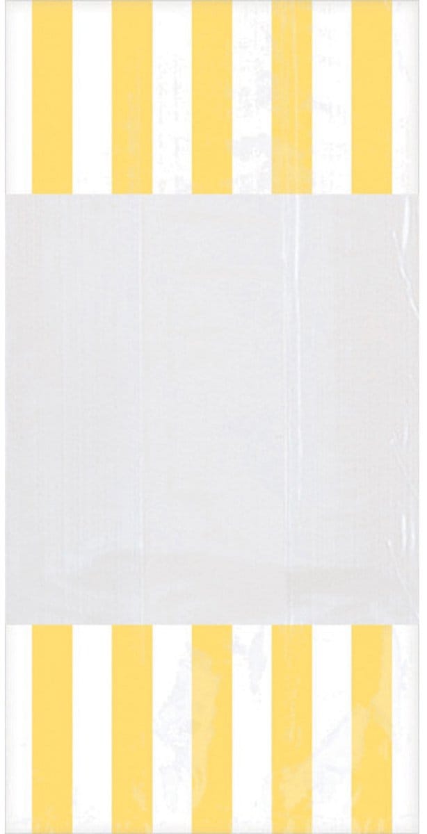 Amscan Feestzakjes Streep 24,8 X 12,8 Cm Geel 10 Stuks
