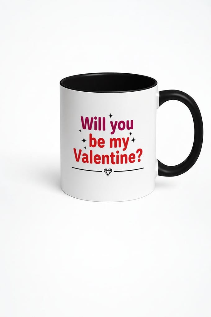 Valentijn Mok 'Will You Be My Valentine?' | Romantisch Cadeau voor Valentijnsdag