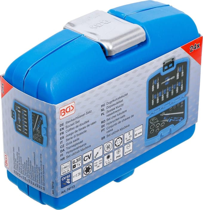 BGS Dopsleutelset - 1/4 - 24 delig