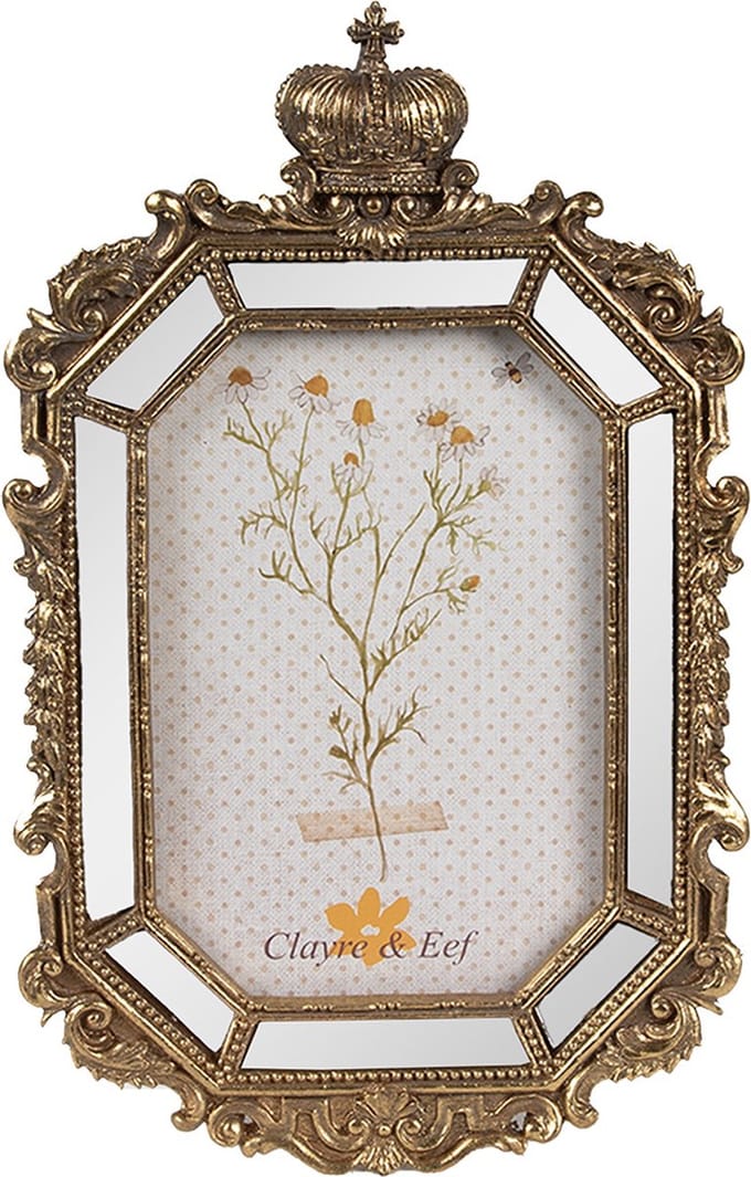 Clayre & Eef Fotolijst 10x15 cm Goudkleurig Polyresin