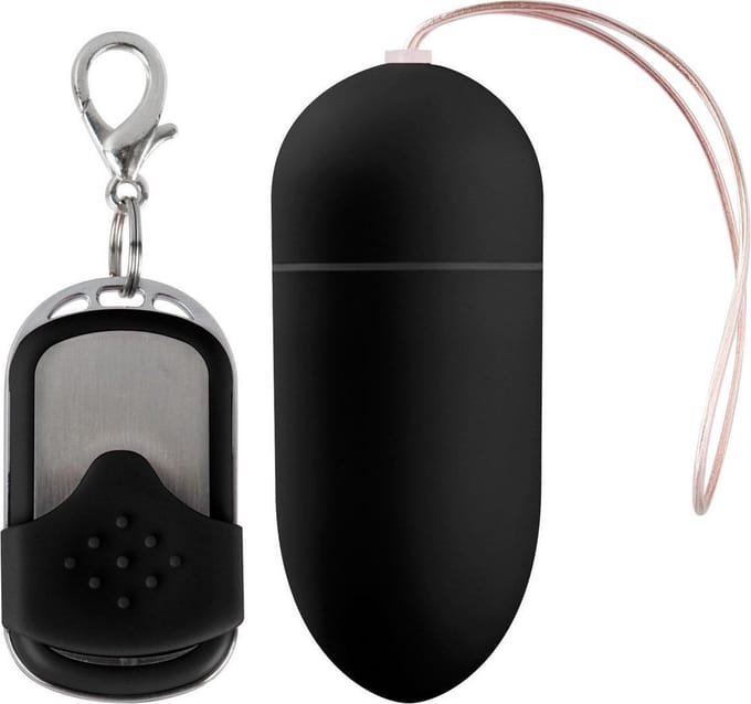 10 Speed Remote Vibrating Egg Big zwart - Tril ei
