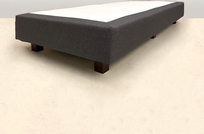 Losse boxspring - BONELLVERING - boxspringonderstel - boxspringbedbodem - zonder matras 90x200 cm - Antraciet