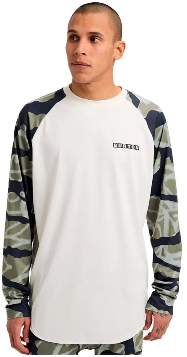 Burton Midweight Roadie Tech Crew Lange Mouwen Basislaag Wit S Man