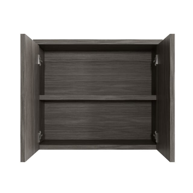 Badplaats Spiegelkast Toledo 80 x 20 x 60 cm – Grijs Eiken – Badkamerkast Badkamer